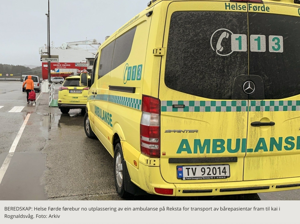 Reksta får ambulanse - Firdaposten 14.6.22