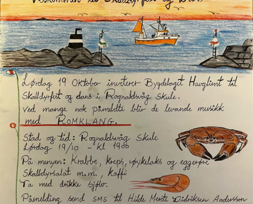 Velkommen til Skalldyrfest i Rognaldsvåg skule 19. oktober 2024 - havglimt.no